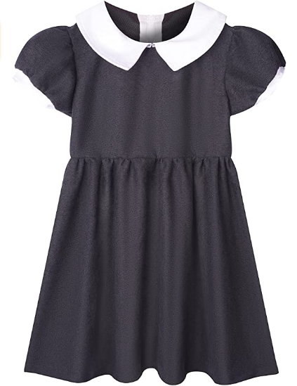 Girls Costume Summer Puff Sleeve Dress