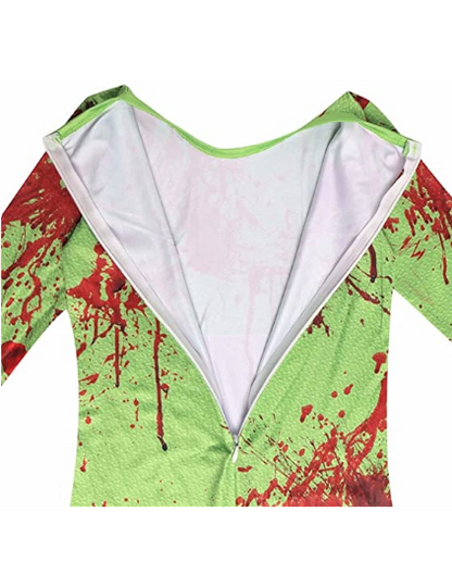 Scary Costume Cosplay Jumpsuit with Mask