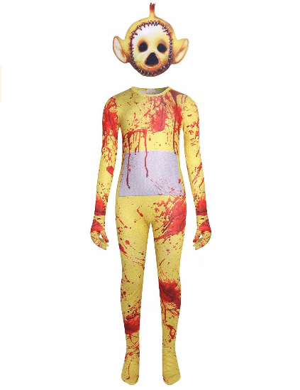 Scary Costume Cosplay Jumpsuit with Mask
