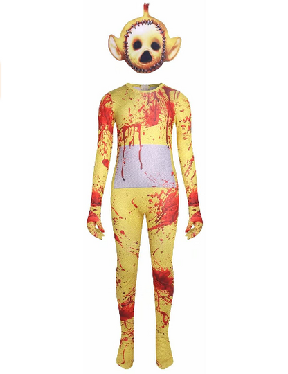 Scary Costume Cosplay Jumpsuit with Mask