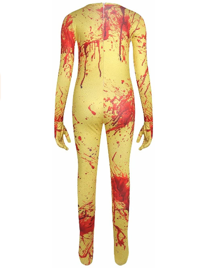 Scary Costume Cosplay Jumpsuit with Mask