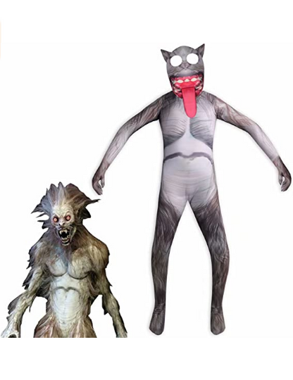 Werewolf Costume Suits Kids Scary Jumpsuit
