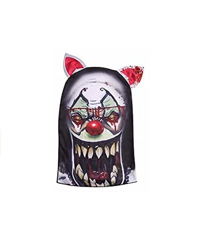 Killer Clown Costumes Scary Blood Devil Jumpsuit
