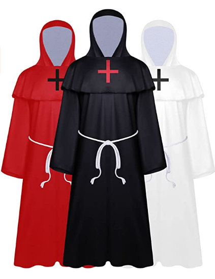 Priest Robe Costume for Halloween Unisex Kids