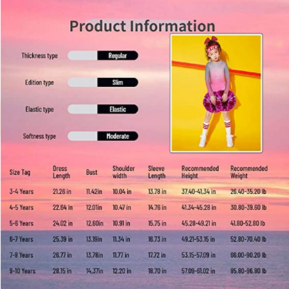 Zombies Costume Cheerleader Toddler Long Sleeve Rose Dress