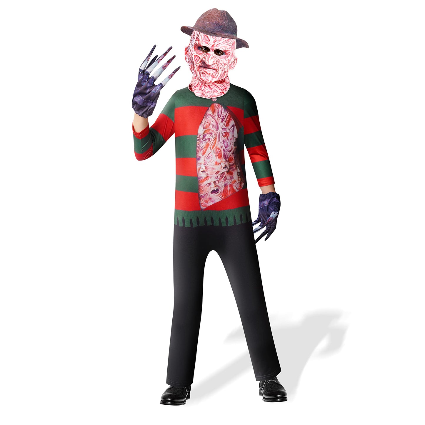 Michael Freddy Jason Halloween Cosplay Costume for Kids Scary Killer Jumpsuit Cosplay with  Mask 4-12 Years