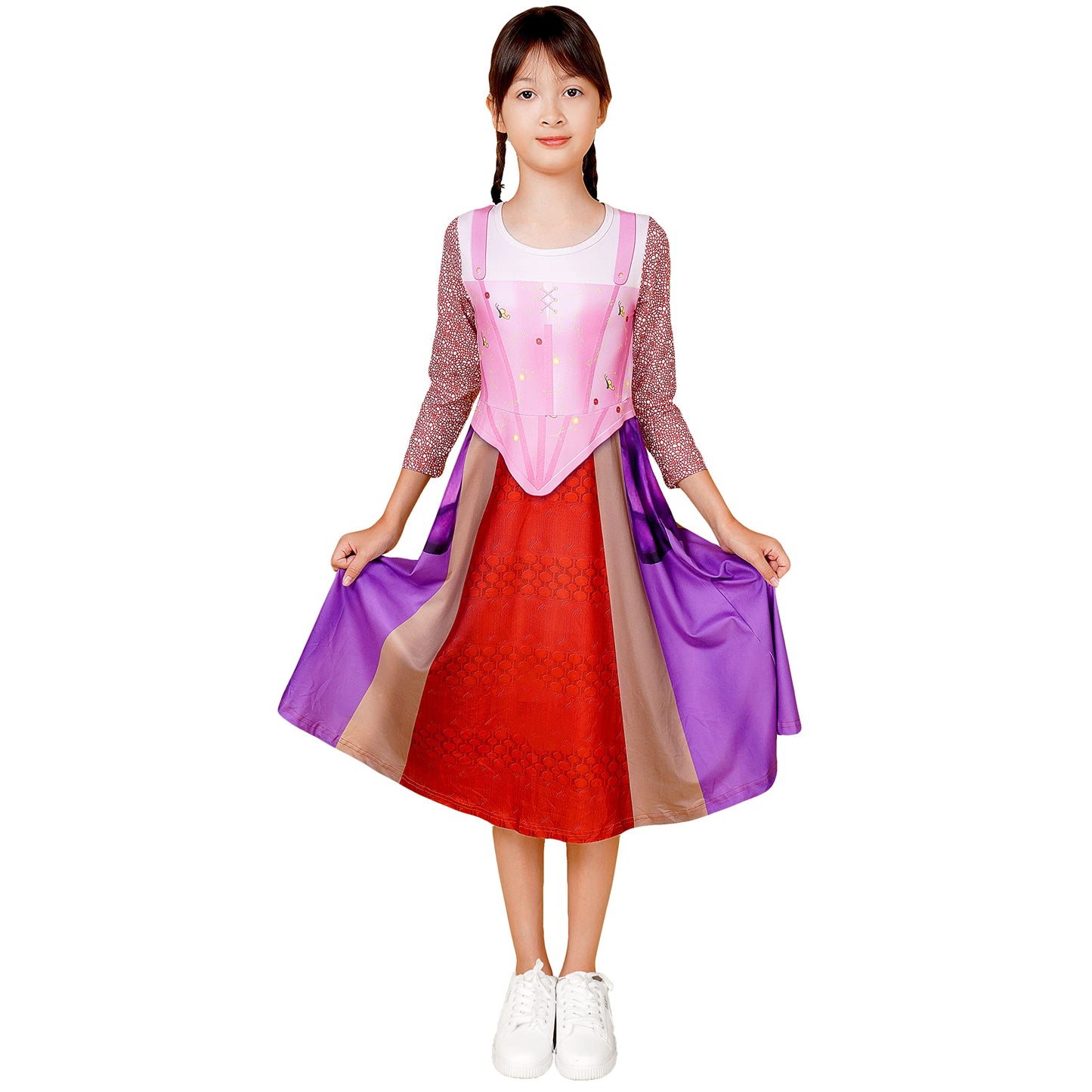 Hocus Pocus 2 Cosplay Costume for Girls Kids Witch Toddler Witch Costume Cosplay Dresses Halloween Dress Up