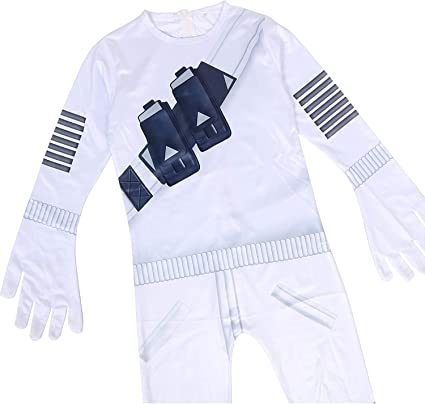 Boys DJ Costume for Kids Music Festival Halloween Party Cosplay Jumpsuit with Full Head Helmet DJ Mask 5-12 Years