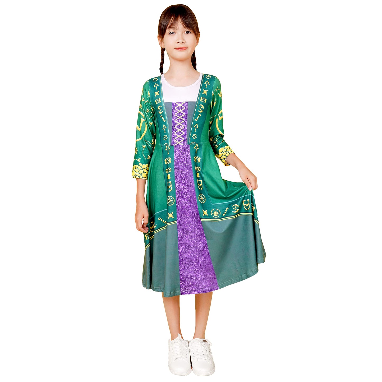 Hocus Pocus 2 Cosplay Costume for Girls Kids Witch Toddler Witch Costume Cosplay Dresses Halloween Dress Up