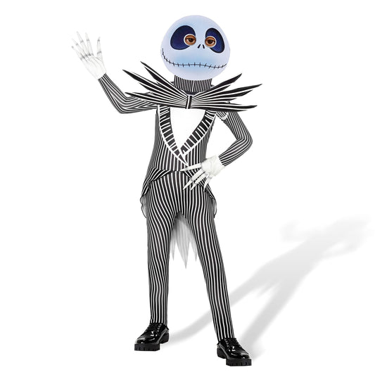 Jack Costume Kids Christmas Halloween Costume Boys Halloween Costume Cosplay Outfit with Mask and Gloves 4-12 Years