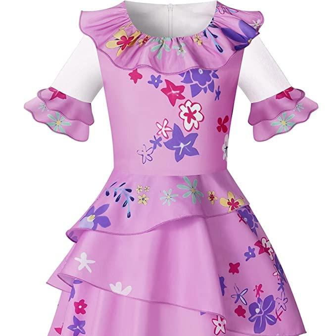 Mirabel Costume Cosplay Girls Princess Dress Kids Halloween Party Cosplay Summer Dress Up
