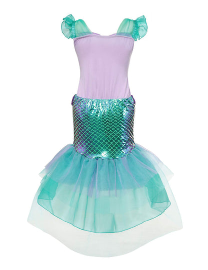 Princess Series The Little Mermaid Summer New Sling Costume Princess Dress Halloween Party Cosplay
