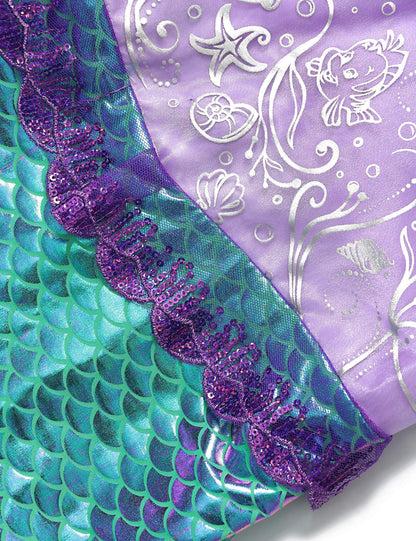 Princess Series The Little Mermaid Summer New Sling Costume Princess Dress Halloween Party Cosplay